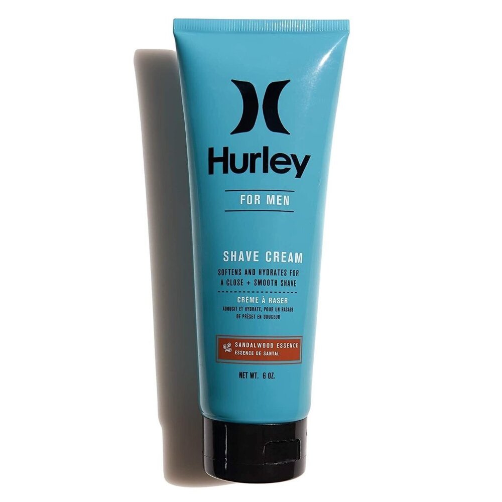Hurley Men's Shaving Cream - Softens and Hydrates Sandalwood Essence, 6 oz. 2 CT
